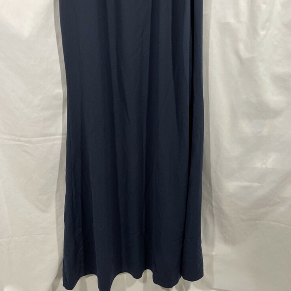 NWT‎ Adrianna Papell Beaded Halter Gown in Midnight Blue [SZ 2 ] - Picture 5 of 12